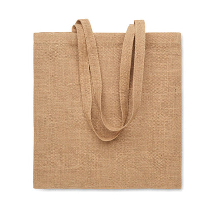 ZOLANG – Jute-Einkaufstasche mit langem Henkel
