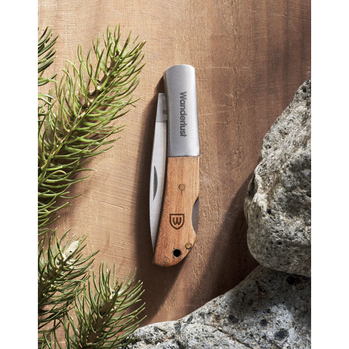 SKARP - Coltello pieghevole in legno di acacia