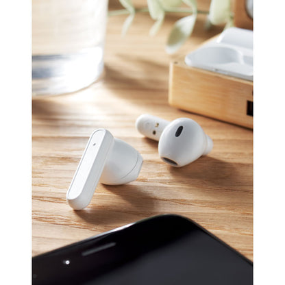 OREBAM - Auricolari TWS in custodia di bambù