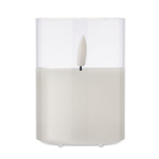 XANDLE+ - Candela di cera a LED in supporto di vetro