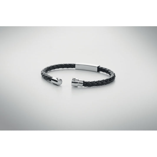 FAULETI - Bracciale in ecopelle intrecciata