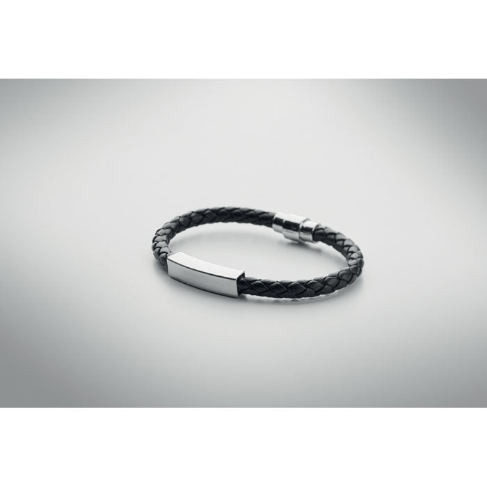 FAULETI - Pulsera trenzada de piel sintética