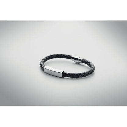 FAULETI - Pulsera trenzada de piel sintética