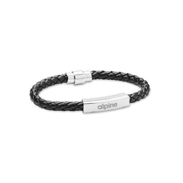 FAULETI - Pulsera trenzada de piel sintética