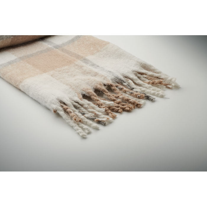 QUET - Couverture à carreaux en mohair