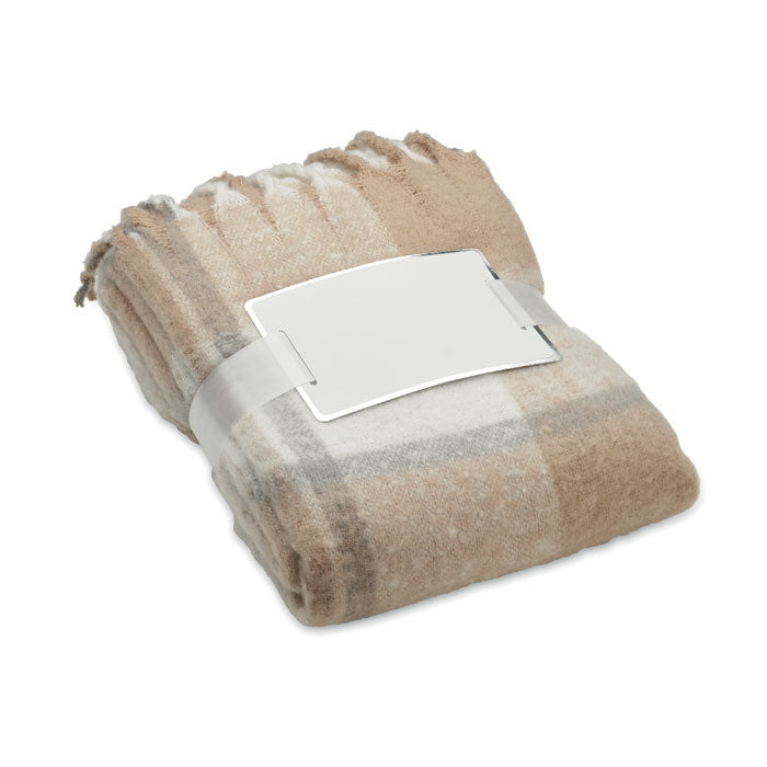 QUET - Couverture à carreaux en mohair
