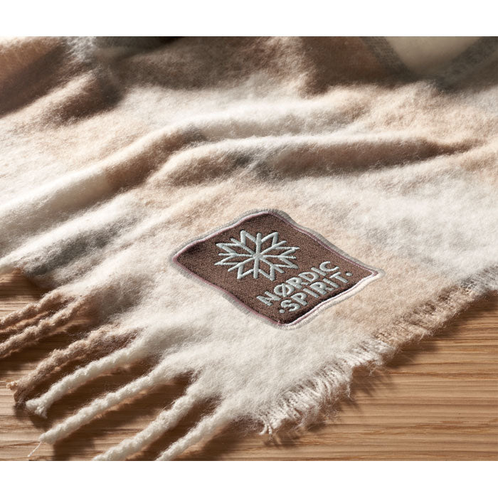 QUET - Couverture à carreaux en mohair