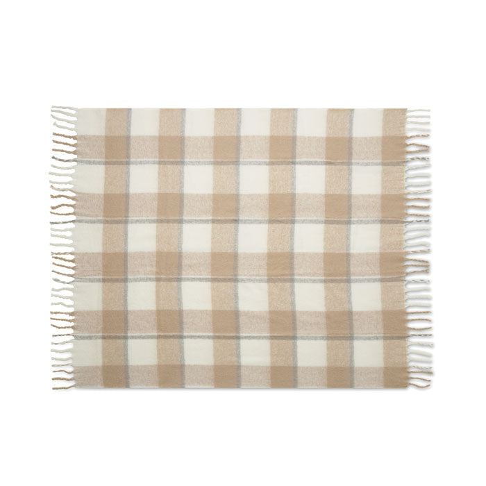 QUET - Couverture à carreaux en mohair