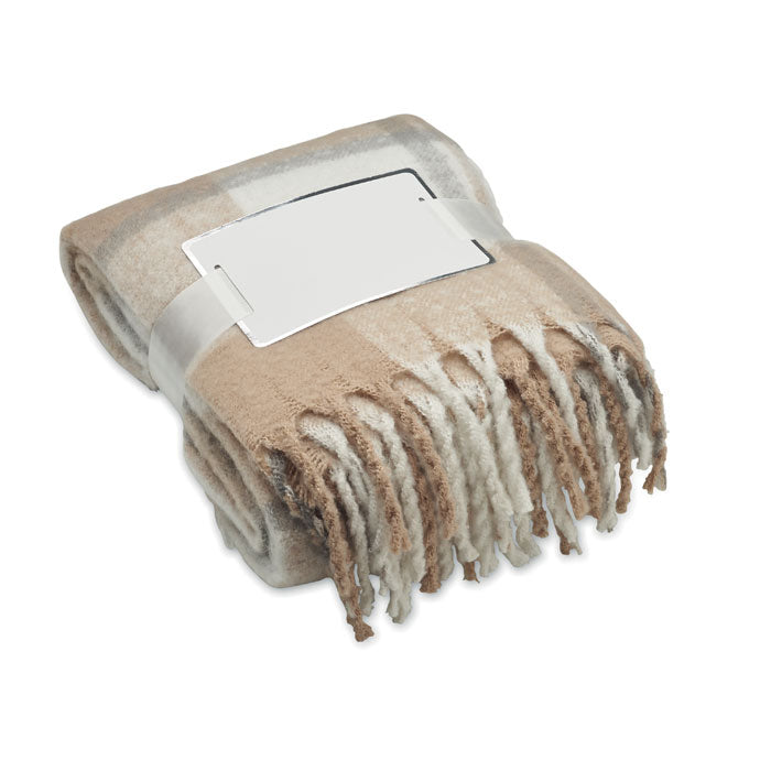 QUET - Couverture à carreaux en mohair