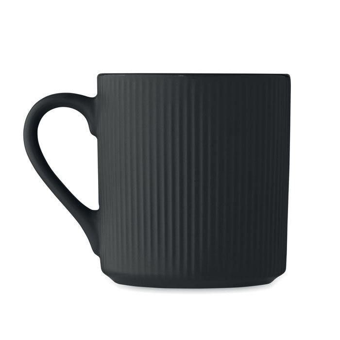 RIBMUG - Sottotazza in ceramica rigata 340 ml