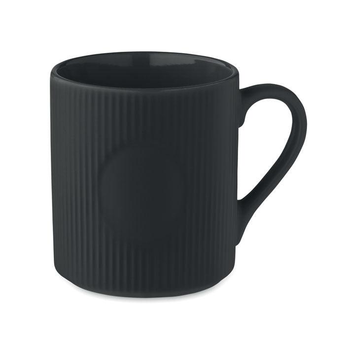 RIBMUG - Sottotazza in ceramica rigata 340 ml