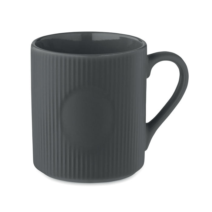 RIBMUG - Sottotazza in ceramica rigata 340 ml