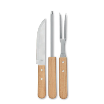 TOOLDERA - Eines de barbacoa d'acer inoxidable