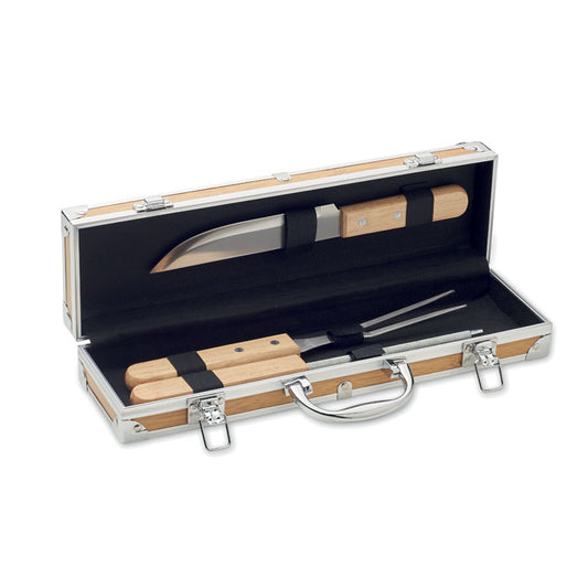 TOOLDERA - Eines de barbacoa d'acer inoxidable