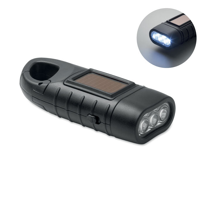 SLUZ - Solar torch with dynamo crank