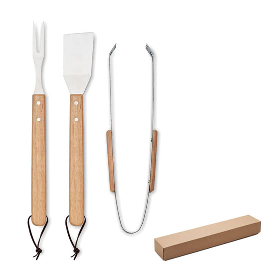 SMOKEY - Set de barbacoa de fusta de roure