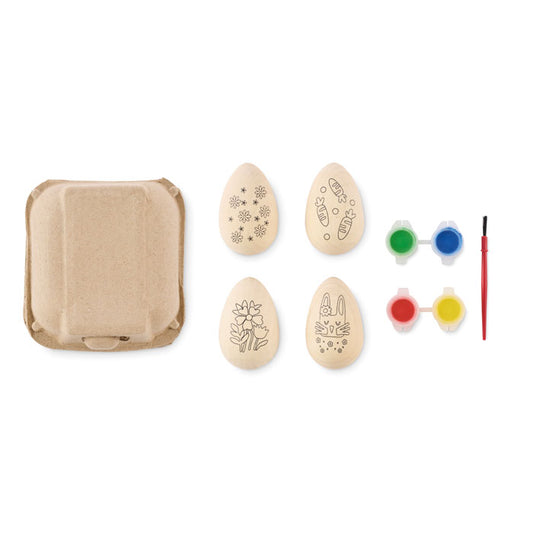 EISET - Set per dipingere uova in legno
