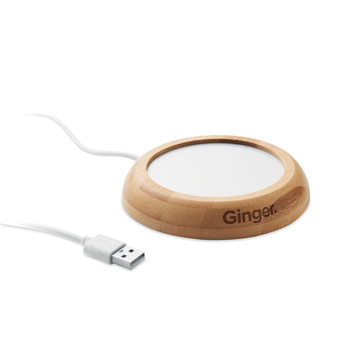 MUGLET - Escalfador de tasses de bambú amb USB