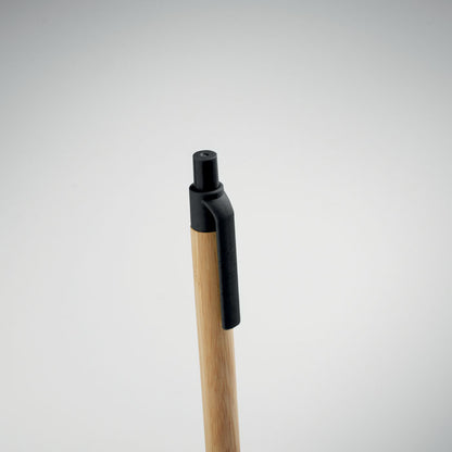 ITEA COLOR - Stylo bille bouton poussoir en bambou