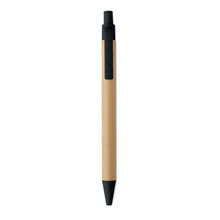 ITEA COLOR - Stylo bille bouton poussoir en bambou