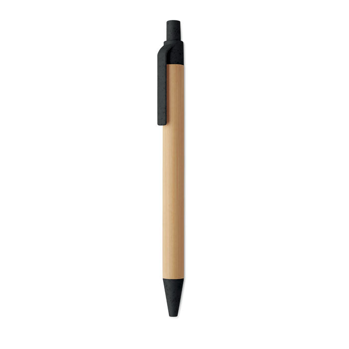 ITEA COLOR - Stylo bille bouton poussoir en bambou