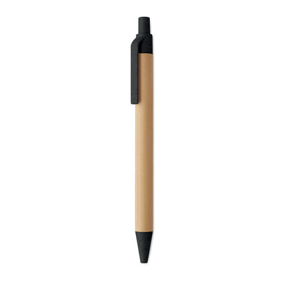 ITEA COLOR - Stylo bille bouton poussoir en bambou