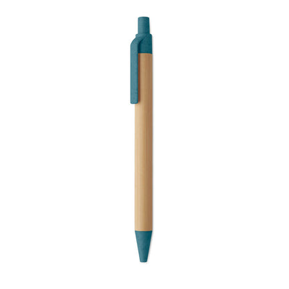 ITEA COLOR - Stylo bille bouton poussoir en bambou