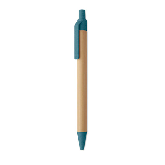 ITEA COLOR - Penna a sfera con pulsante in bambù