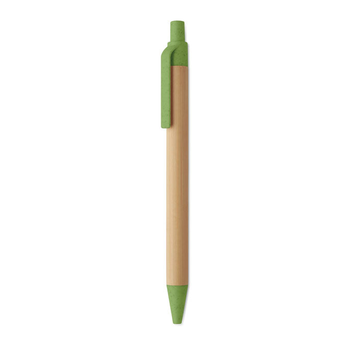 ITEA COLOR - Stylo bille bouton poussoir en bambou