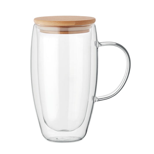 TEROL – Doppelwandiger Glasbecher 450 ml