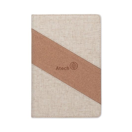 CORTONA - Quaderno A5 con caricabatterie da 15W