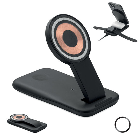 PENDOLESS - Chargeur sans fil 3 en 1 15W
