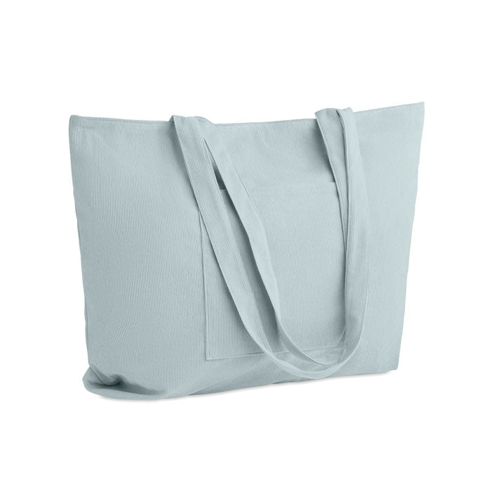 CORDY G - Borsa shopping grande in velluto a coste