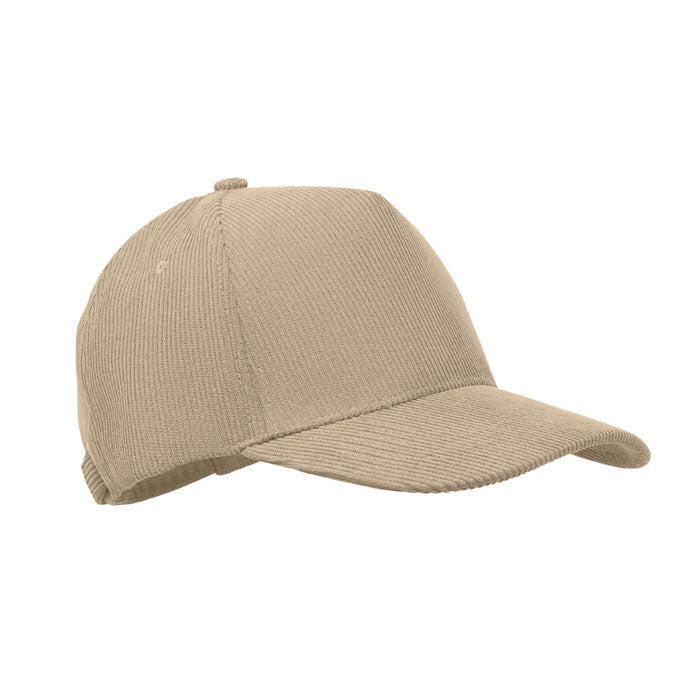 WALE - Gorra de béisbol de pana de 5 paneles