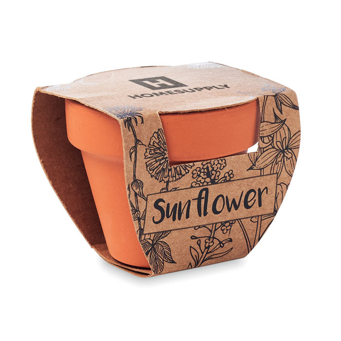 TOURNESOL - Pot en terre cuite 'tournesol'