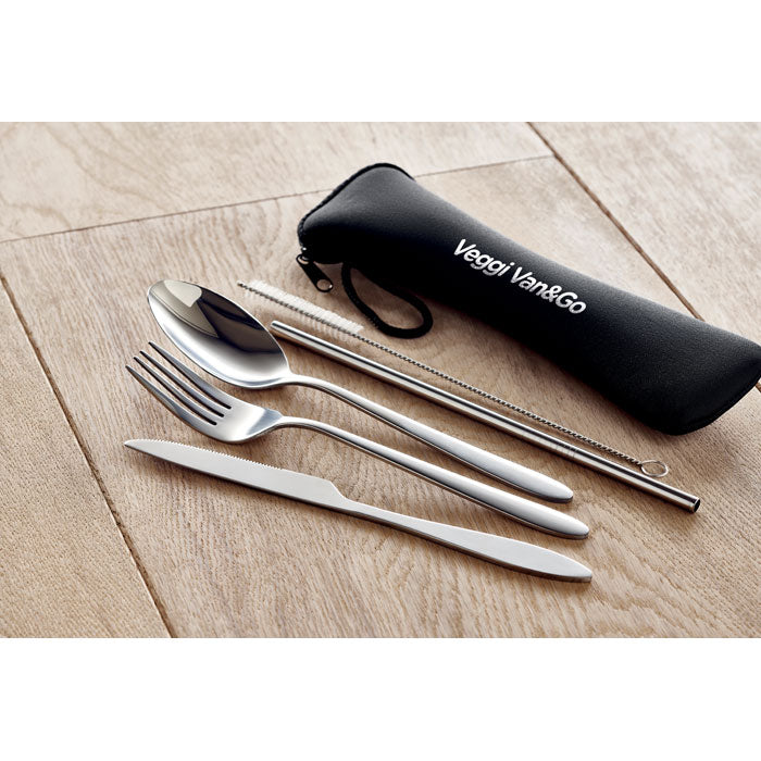 5 SERVIZIO - Set posate in acciaio inox