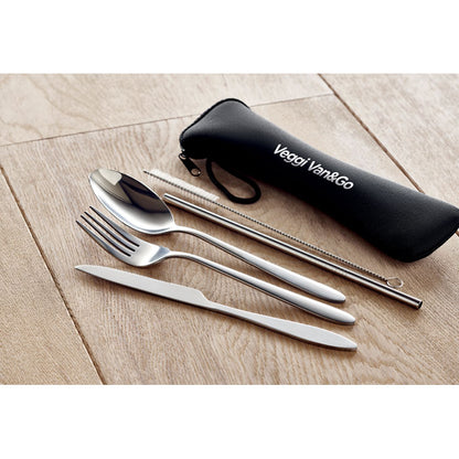 5 SERVIZIO - Set posate in acciaio inox