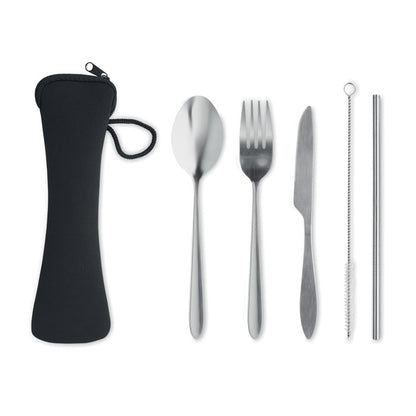 5 SERVIZIO - Set posate in acciaio inox