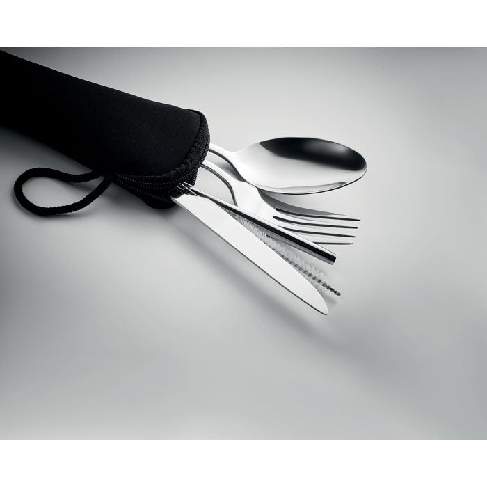 5 SERVIZIO - Set posate in acciaio inox