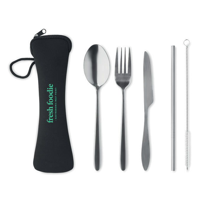 5 SERVIZIO - Set posate in acciaio inox