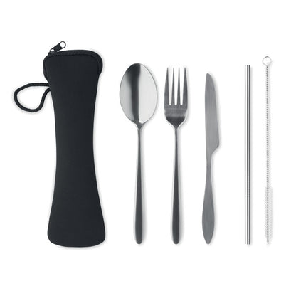 5 SERVIZIO - Set posate in acciaio inox
