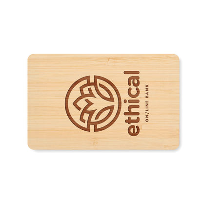 CUSTOS + - RFID card in bamboo material
