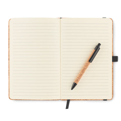 SUBER SET - Carnet A5 en liège avec stylo