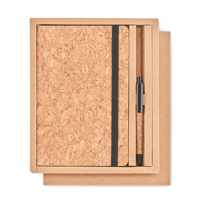 SUBER SET - Carnet A5 en liège avec stylo