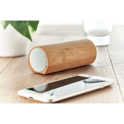 SPEAKBOX - Altavoz inalámbrico de bambú 2x5W