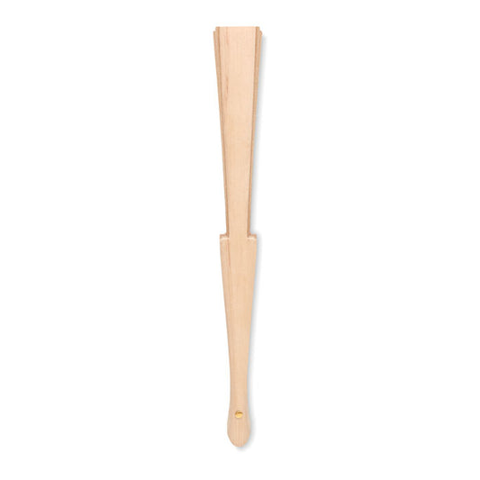 FANNY CORK - Abanico de madera con tela de corcho