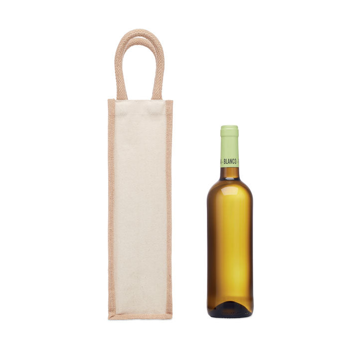 CAMPO DI VINO - Borsa vino in juta per una bottiglia