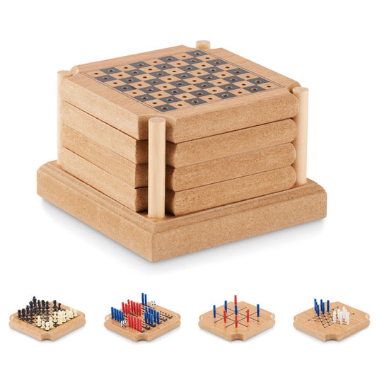 COASTGAME – 4-teiliges Untersetzer-Spielset
