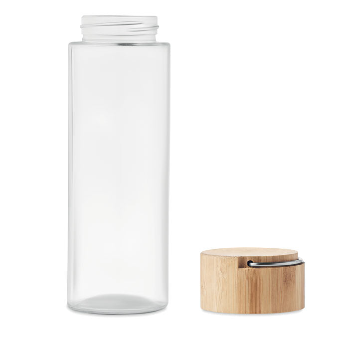 AMELAND - Ampolla de vidre 500ml amb tapa de bambú