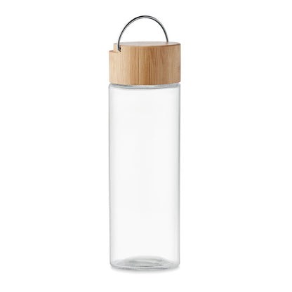AMELAND - Ampolla de vidre 500ml amb tapa de bambú